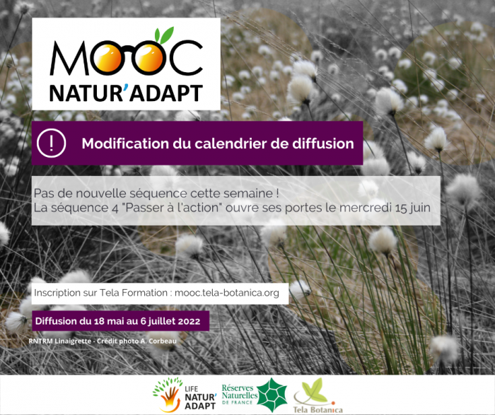 Image pour annoncer la modification du programme du mooc