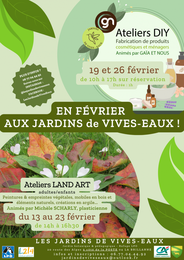 FEVRIER aux JARDINS DE VIVES-EAUX