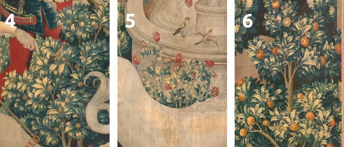 Détails de la tapisserie