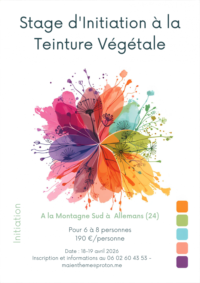 260225 Affiche stage teinture végétale